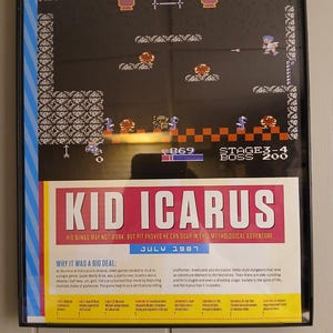 Kid Icarus (1986) 8x10 vintage framed poster