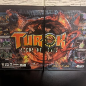 Turok 2 Seeds of Evil Framed 8.5*11 vintage poster