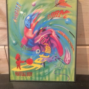 Virtual Boy (1995) 8*10 vintage Framed poster