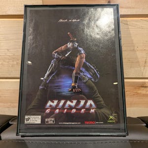 NINJA GAIDEN 店頭ポスター 2004 Ninja Gaiden Framed Print Ad/poster Official Original