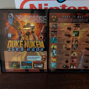 Duke Nukem Zero Hour (1999) 8.5x11 vintage framed poster