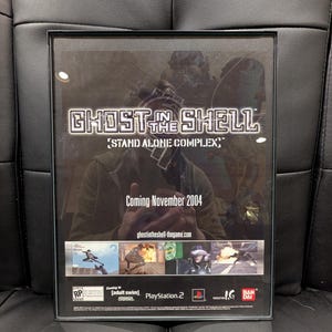 Ghost In The Shell 8.5*11 Framed vintage poster