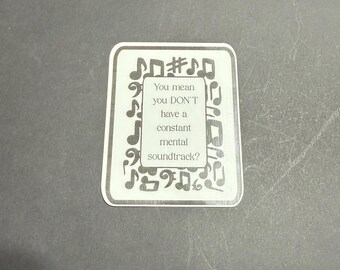 Mental Soundtrack 3" Vinyl Waterproof sticker