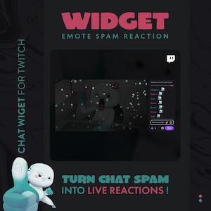Chat-Widget für Twitch – Interaktive Emote-Reaktionen (Emote-Spam-Reaktion) mit StreamElements