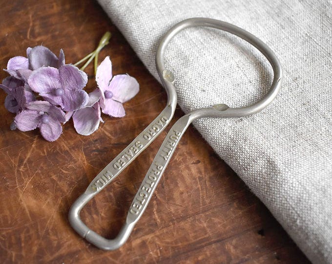 Antique Metal Milk Can Opener Advertising Specialty Turner & Westcott