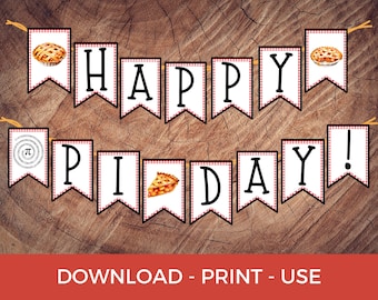 Pi Day Party Banner, Geburtstag Dekoration, Mathe Klassenzimmer Party Dekoration, Office Pie Tag