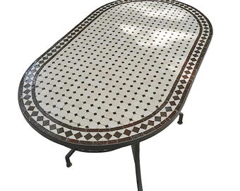 Custom Oval Zellige Table