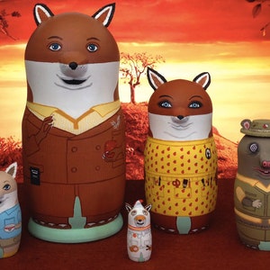 The (Mini) Fantastic Mr. Fox Matryoshka Dolls