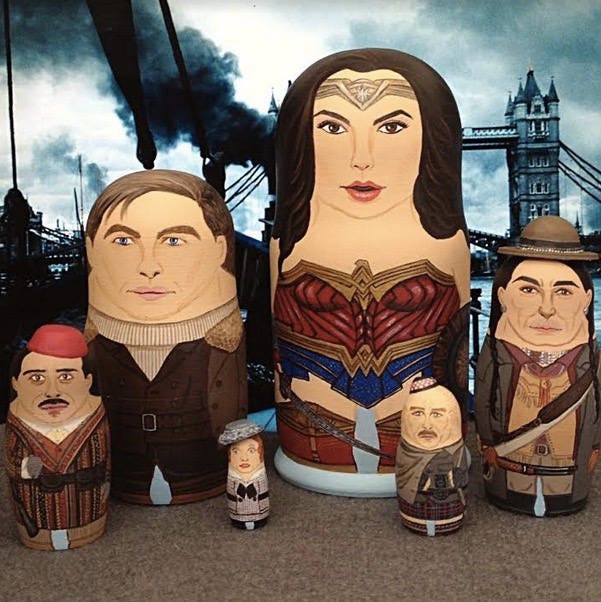 Wonder Woman Matryoshka Dolls - Etsy