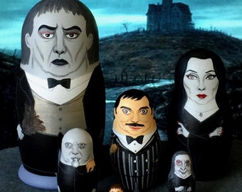 The Addams Family Matryoshka Dolls