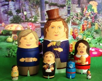 Willy Wonka and the Chocolate Factory Matryoshka Dolls