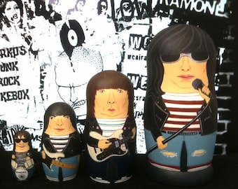 The (Mini) Ramones Matryoshka Dolls