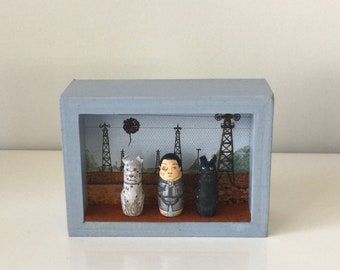 Wes Anderson's Isle of Dogs Miniature Diorama (READY TO SHIP!)