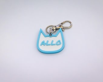 Cat Fursuit Collar Tag - NFC Enabled Glow in the Dark Dog Tag - Custom