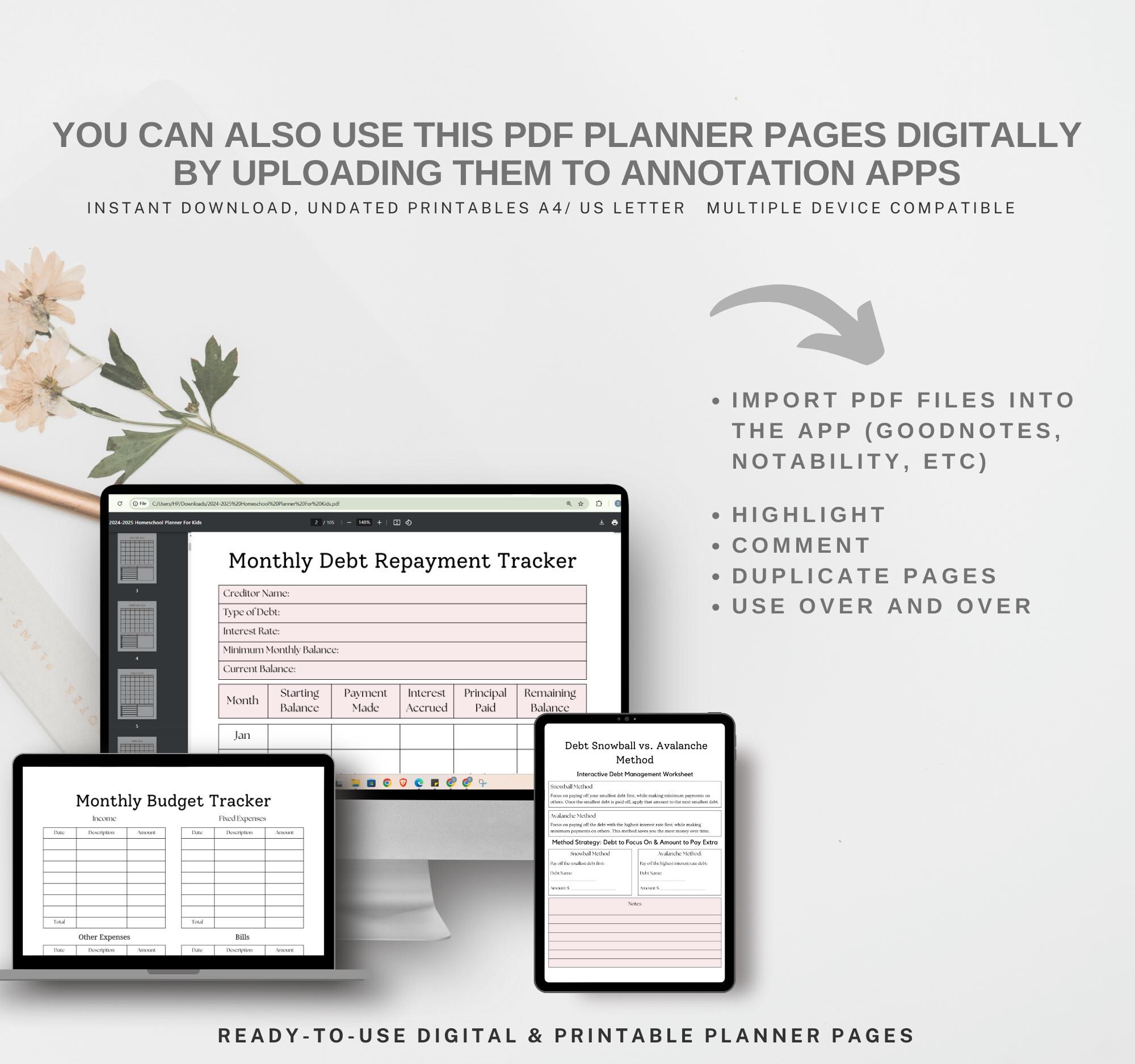 2025 Budget Planner, Finance Organizer, Daily Expense Tracker, Money ...