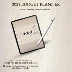 2025 Budget Planner: Financial Organizer (Digital Download)