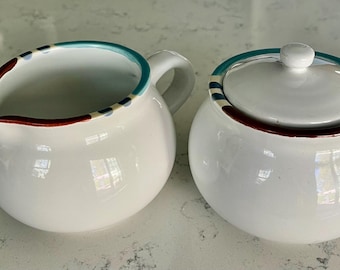 Juego de azucarero y jarra para crema con tapa de DANSK MESA (descatalogado)