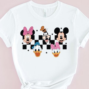 Souris et amis damier Png, souris et amis silhouette, souris rétro et amis Png, animal Png, fichiers Png pour sublimation