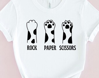Piedra, papel o tijera Png, pata de gato Png, pata de animal doméstico Png, regalo para amantes de los gatos, dibujo de animal doméstico, camiseta divertida de gato Png, mamá gato Png