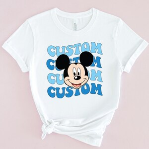 Anpassad vågig text PNG, Minnie Mouse PNG, anpassat vågigt teckensnitt PNG, Musse Pigg PNG, familjesemester PNG, Cricut Cut-fil, direktnedladdning bild 4