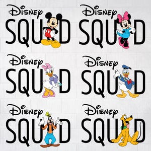 Disney Squad Png, Mickey and Friends Png, Family Trip 2025 Png, Family Vacation 2025 Png, Friend Squad Png, Vacay Mode Png, Family Trip Png