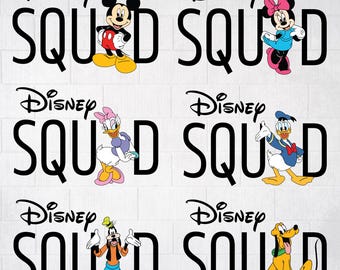 Disney Squad PNG, Viaje familiar de Mickey y sus amigos (Descarga digital)
