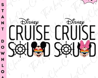 Disney Mickey And Minnie Cruise Squad Png, Disney Cruise Png, Disney Family Trip Png, Cruise Birthday Png, Cruise Squad Png, Family Cruise