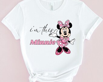 Retro Minnie Mouse PNG, Family Vacation Trip Design (Digital File)