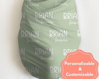 Personalized Swaddle, First and Middle Name, Hospital Photo Blanket, Coming Home Outfit, Baby Shower Present, New Baby Present