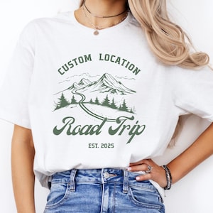 Custom Road Trip Shirt, Personalized Travel Tee, Matching Family Tshirts