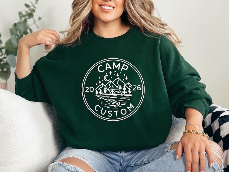 camp custom 2026 graphic t shirt camping vacation tee mountain landscape logo outdoor adventure shirt for family reunion camp trip friends getaway matching