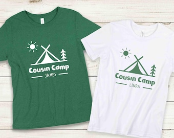 Cousin Camp Shirts, Custom Camp T-shirt, Camp Crew Shirt, Camp Custom Shirt, Camping Family Shirt, Cousin Camp 2025 Shirt, Cousin Crew 2025