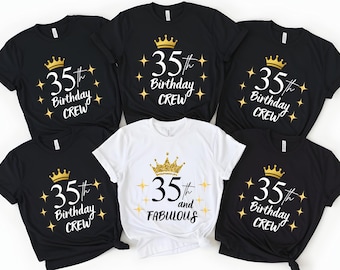 Camiseta de fiesta para mujer conmemorativa del 35 cumpleaños