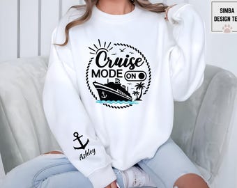 Custom Cruise Squad T-Shirt, Personalized Cruise Mode On Shirt, Matching Family Tees