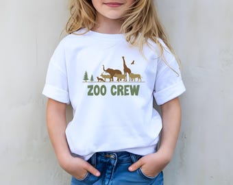 Zoo Crew Matching Shirts:  Animal Lover Family Trip Tee, School Trip Tshirt for Kids