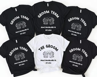 Custom Bachelorette Party Shirts: Groomsmen, Groom & Crew Cotton Tees