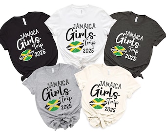 Custom Jamaica Girls Trip Shirt: Personalized Vacation Tee