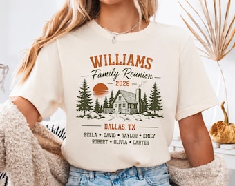 Camiseta de cabaña para reunión familiar, camisetas para tripulación de cabaña, camiseta para viaje familiar a la casa del lago