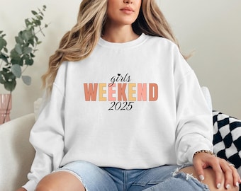Custom Girls Weekend Sweatshirt: Personalized Trip Crew Shirts