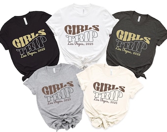 Custom Girls Trip Shirt: Personalized Travel Tee, Group Vacation Sweatshirt