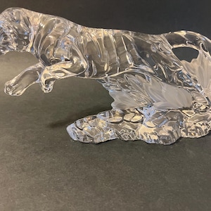 Vintage Lenox Bleikristall springender Tiger