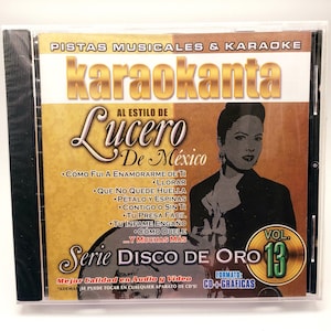 Lucero Hits- Latin Karaoke Cd. Corazon Duro, Como Duele, Tu Presa Facil, Contigo O Sin ti, Llorar