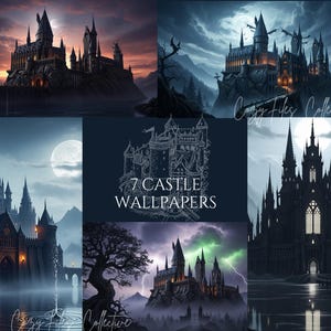 Castle Desktop Wallpapers | Magical Fantasy Castle Backgrounds for Desktop | 7 Digital Art Wallpapers | Whimsical & Medieval Vibes