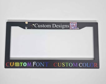Custom Logo/Font/Text/Design 3D Printed License Plate Frame