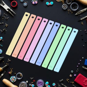Polymer Clay Depth Guides for Rolling – Consistent Thickness Bars Set (2mm-6mm) for Crafting & Jewelry, Fondant, Dough