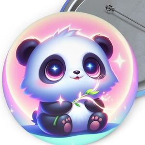 Adorable Custom Panda Pin Buttons, Kawaii Panda, Cute Accessories, Gifts for Kids, Party Favors, Backpack Pins, Unique Decor