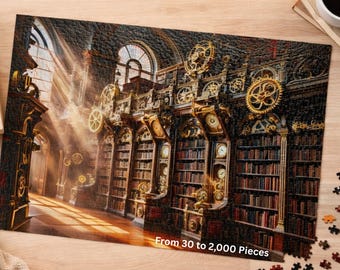 Steam Punk Bibliothek Puzzle: Retro Gaming Denkspiel