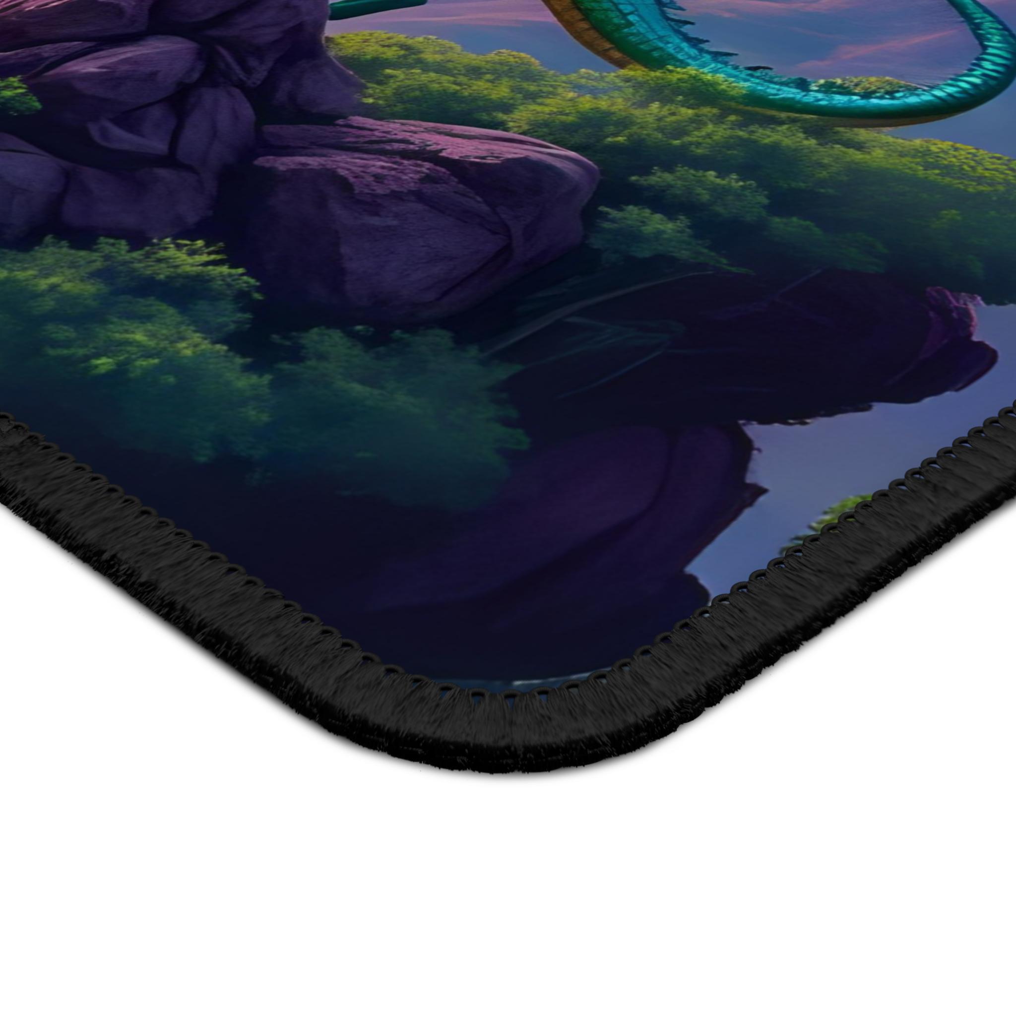 ファンタジードラゴン ゲーミングマウスパッド：カラフルな風景