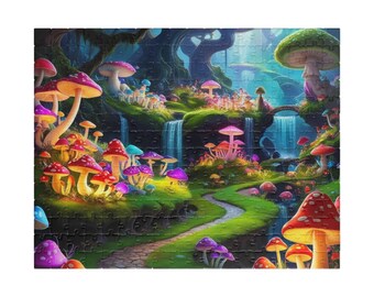 魔法のキノコの森パズル：家族で楽しめるアクティビティ、インテリア