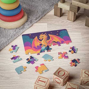 Drachen Puzzle für Kinder: 30-teilige Fantasy Abenteuer Bild 4